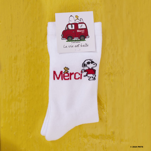 Peanuts x Merci - Chaussettes - Blanc