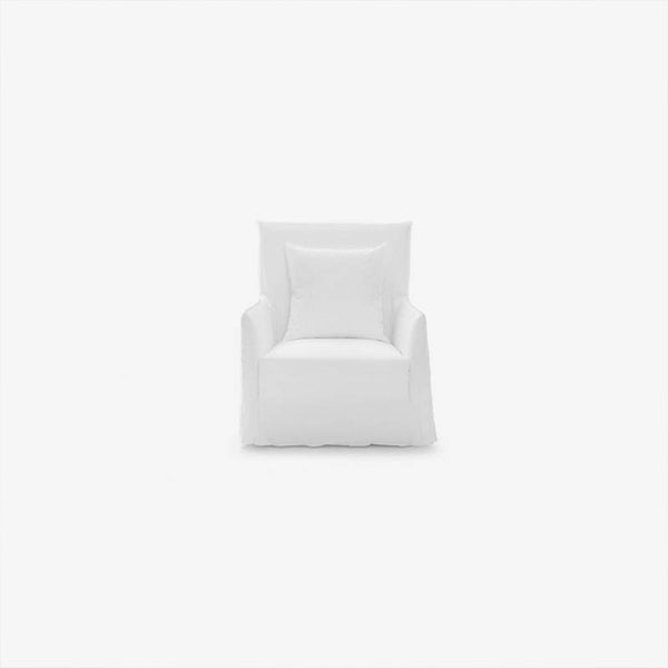 Gervasoni - Fauteuil Ghost n°05 - Lin Blanc