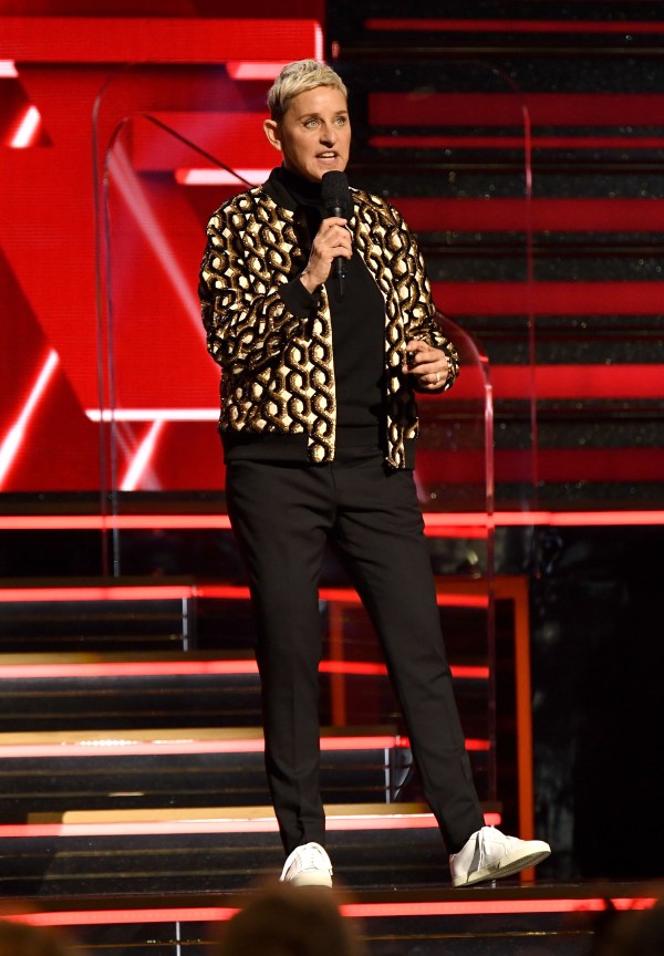 Ellen DeGeneres on stage at the 62nd Annual Grammy Awards, Show