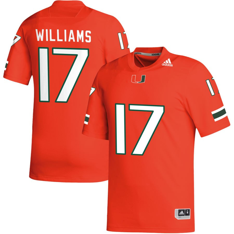 Men's adidas Orange Miami Hurricanes NIL Replica Football Jersey