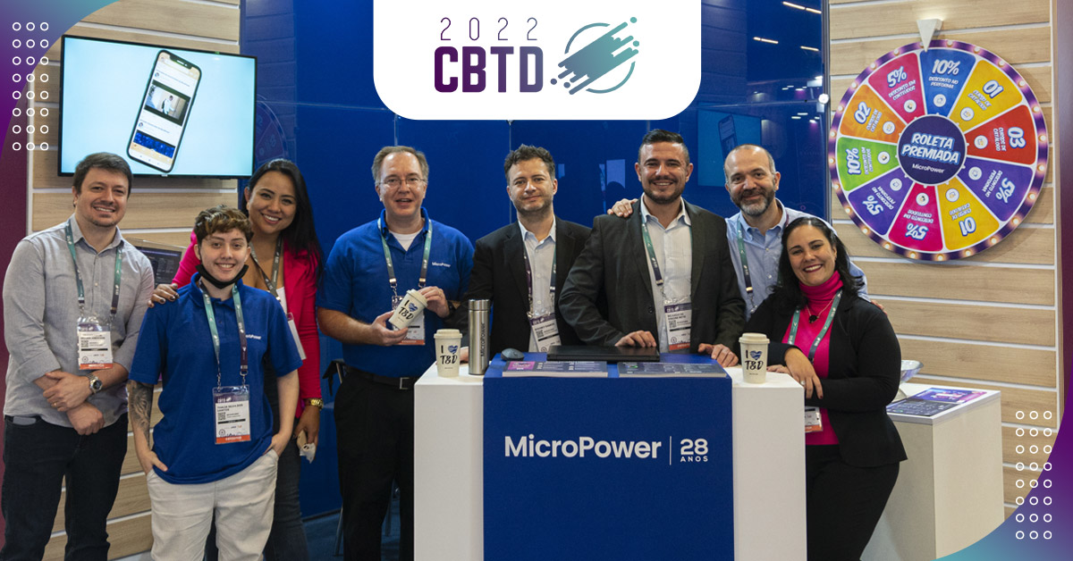 foto dos colaboradores da micropower no evento CBTD