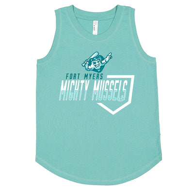 Mighty Mussels Girls Tank Top/FOXGLOVE