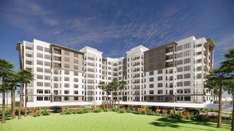 The Overlook at Jacaranda Trace, a senior living expansion featuring 87 stylish residences in Venice, FL.