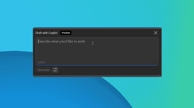 Draft with Copilot