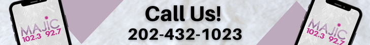 Majic 102.3/92.7. Phone Number Banner