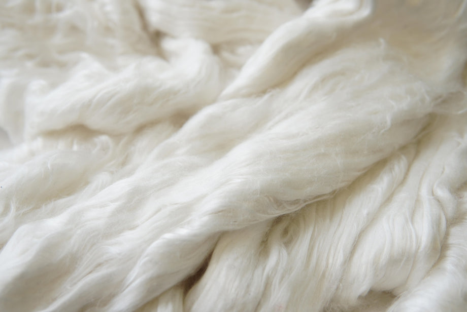 Closeup of raw cashmere