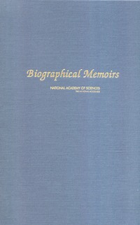 Cover Image: Biographical Memoirs