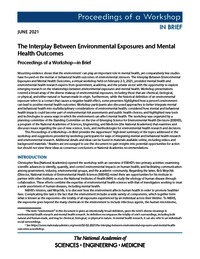 The Interplay Between Environmental Exposures and Mental Health Outcomes: Proceedings of a Workshop—in Brief