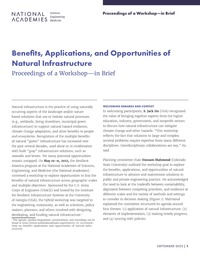 Benefits, Applications, and Opportunities of Natural Infrastructure: Proceedings of a Workshop—in Brief