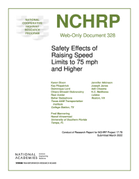 Safety Effects of Raising Speed Limits to 75 mph and Higher