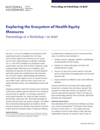 Exploring the Ecosystem of Health Equity Measures: Proceedings of a Workshop—in Brief