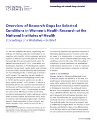 Overview of Research Gaps for Selected Conditions in Women's Health Research at the National Institutes of Health: Proceedings of a Workshop—in Brief