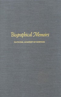 Cover Image: Biographical Memoirs