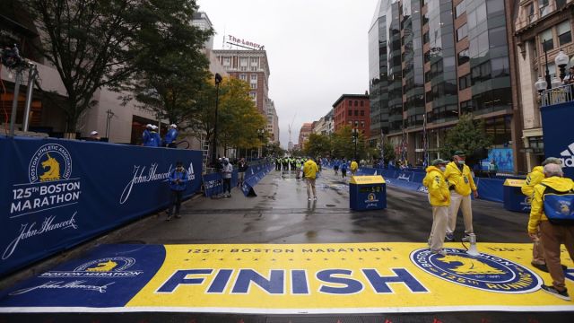 Boston Marathon finish line