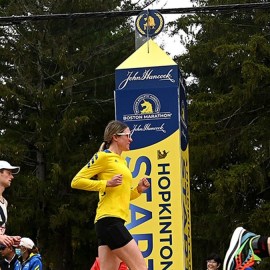 Boston Marathon runners