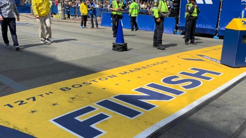 Boston Marathon finish line