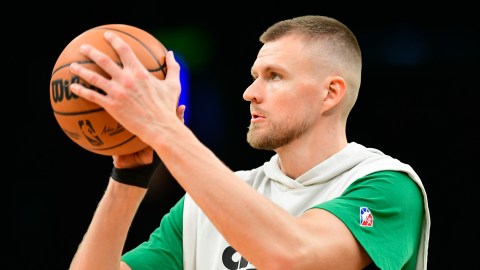 Boston Celtics center Kristaps Porzingis