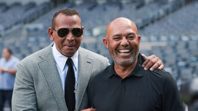 Former New York Yankees third baseman Alex Rodriguez and closer Mariano Rivera