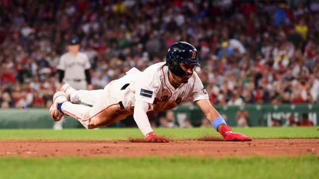 Boston Red Sox infielder David Hamilton