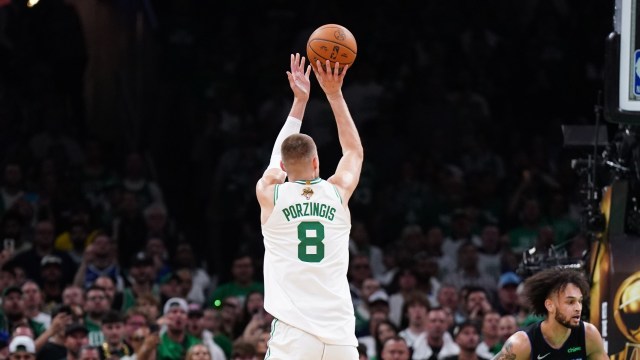 Boston Celtics center Kristaps Porzingis