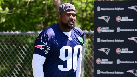 New England Patriots defensive lineman Christian Barmore