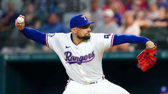 Texas Rangers starting pitcher Nathan Eovaldi