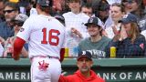 Boston Red Sox manager Alex Cora and outfielder Jarren Duran