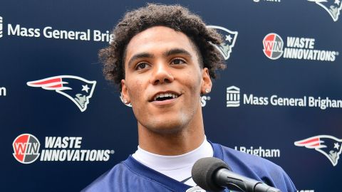 New England Patriots cornerback Christian Gonzalez