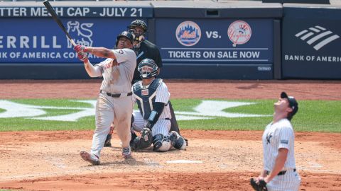 Boston Red Sox third baseman Rafael Devers and New York Yankees pitcher Gerrit Cole