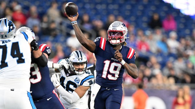 New England Patriots quarterback Joe Milton III