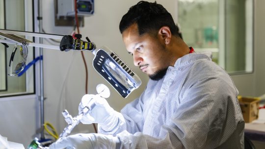 Fermilab technician Marino Alvarado