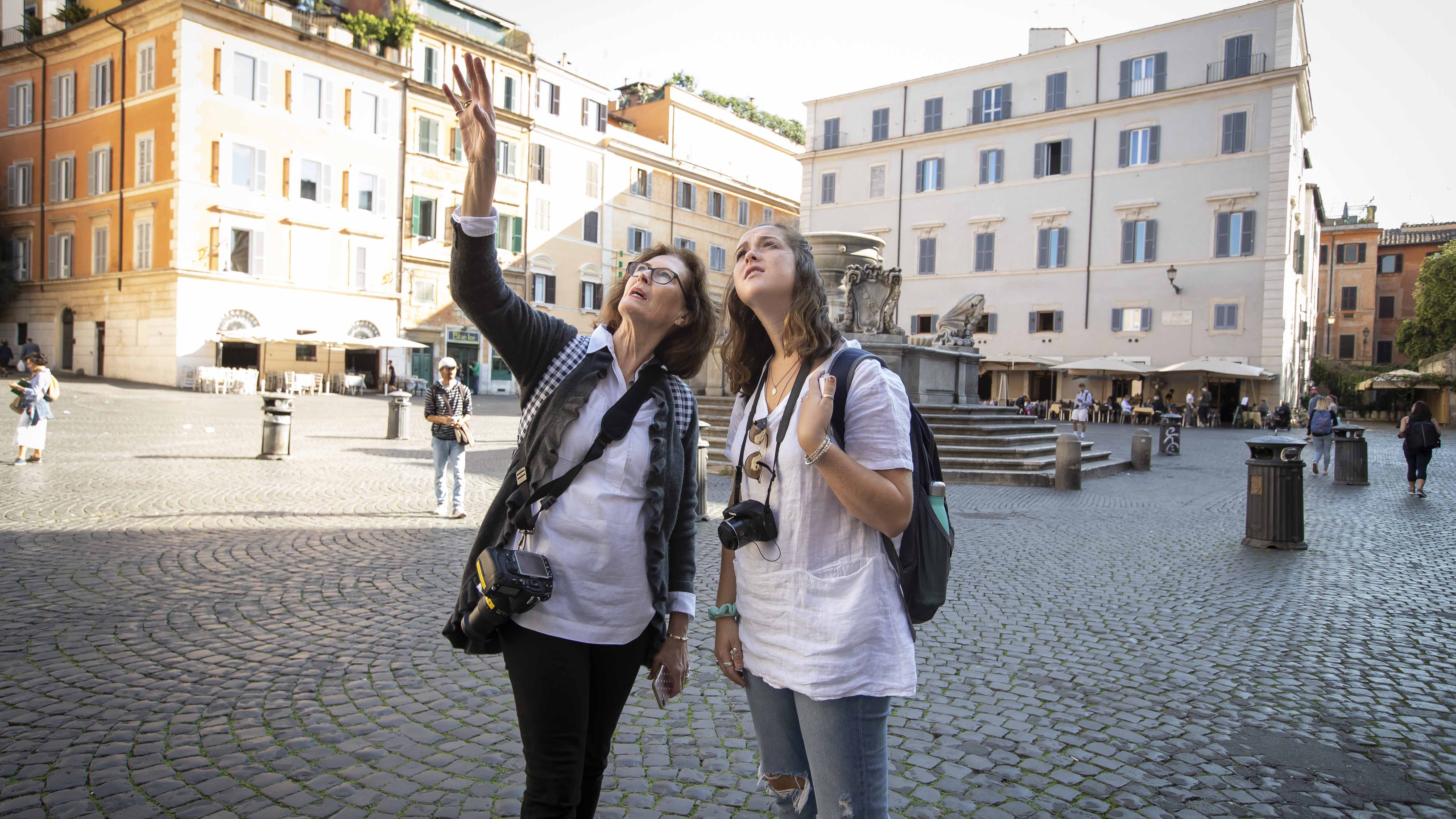 students studying in Rome