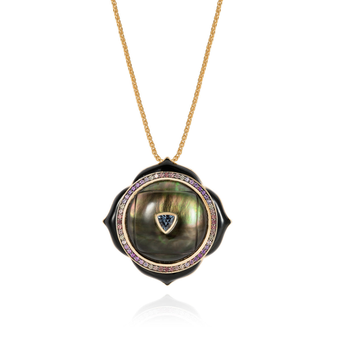 Noor-Fares-Smokey-Quartz-Mother-of-Pearl-Sapphire-Pave-Pendant