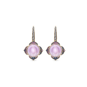 Noor Fares Nirvana Amethyst Sapphire Diamond Earrings