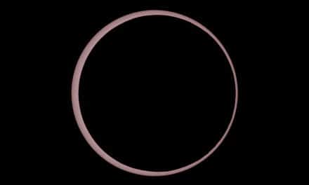 The annular eclipse as photographed by NSO scientists from Hovenweep National Monument — Credit: NSO/Mercea