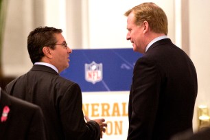 Daniel Snyder and Roger Goodell at the NFL Owners meetings in October.