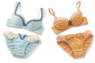 Whether you're a Cinderella (left) or a Belle, these bra and panty sets have you covered.