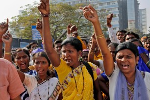 Indian activist protest