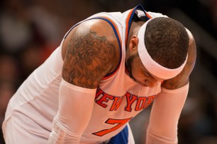 The Knicks and Carmelo Anthony have hit the "urgent" part of what has been an ugly season.