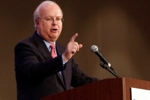 Karl Rove at the California Republican Party convention in 2013.