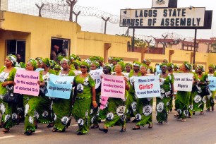 Nigerian protestors