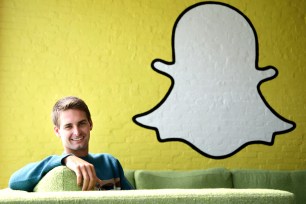 Snapchat CEO Evan Spiegel in Los Angeles October, 2013.