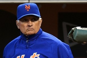 Manager Terry Collins looks on during the Mets' 4-2 loss in San Francisco on June 6.