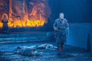 Kenneth Branagh stars in "Macbeth" on Broadway.