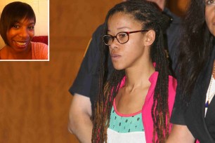 Devonne Wilkerson is seen at her sentencing.