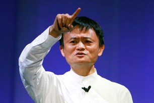 Jack Ma, the founder and executive chairman of Alibaba Group Holding, speaks during the SoftBank World 2014 event in Tokyo.