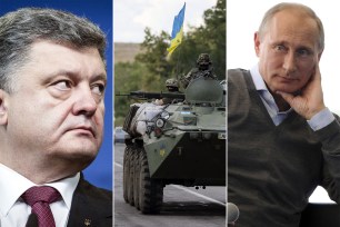 Ukraine's president Petro Poroshenko has been pushing to join NATO while Russian President Vladimir Putin compared Poroshenko's military maneuvers to the Nazi invasion of the Soviet Union.