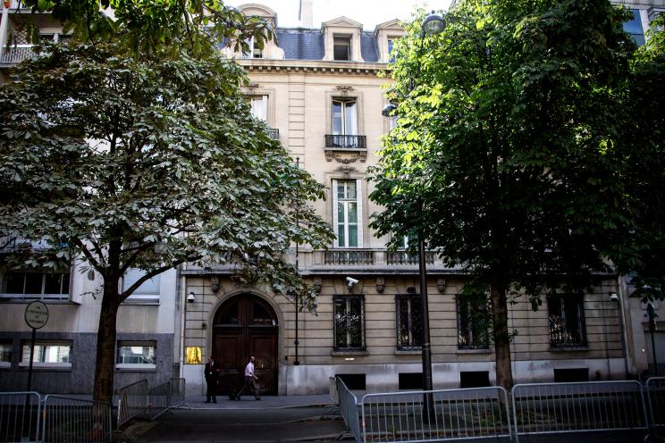 The Saudi Arabian embassy in Paris.