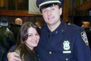 Kristine McCabe and husband, Terence, a NYPD sergeant.