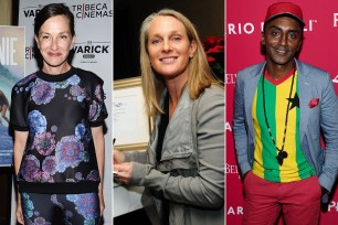 From left, Cynthia Rowley, Piper Kerman and Marcus Samuelsson